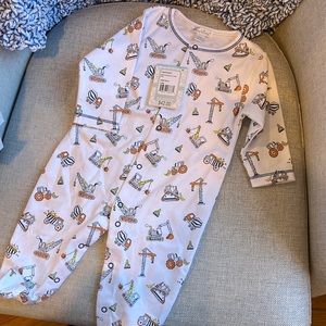 NWT Kissy Kissy 3-6 Dirtdigger Construction Onesie